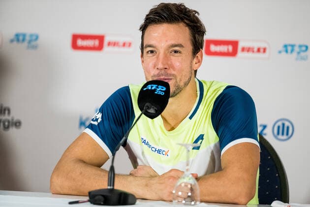 bett1HULKS Championship ATP 250 Cologne, 24 10 2020 Andreas MIES in the press conference Semifinal doubles Marcus DANIELL NZL and Philipp OSWALD AUT vs. Kevin KRAWIETZ GER and Andreas MIES GER 3 bett1HULKS Championship ATP 250 on 24 10 2020 in Cologne LANXESSarena , Germany Copyright: xBEAUTIFULxSPORTS Wunderlx