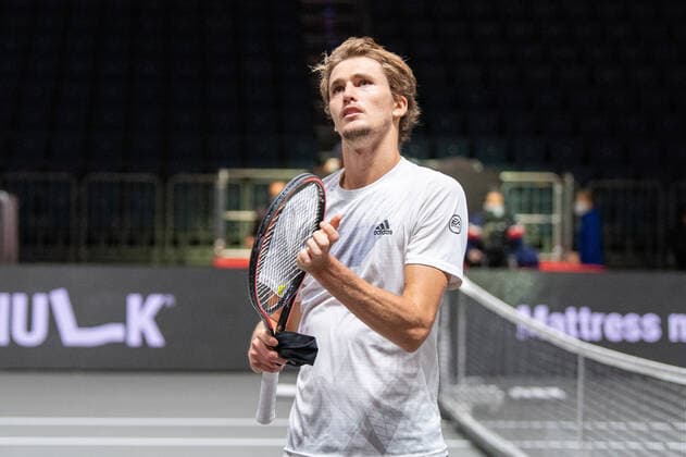 In Alexander ZVEREV GER , Alexander ZVEREV GER vs Jannik SINNER ITA , TENNIS, bett1hulks Indoor, 24 10 2020, GER, TENNIS, ATP TOUR, bett1hulks Championship, Alexander ZVEREV GER vs Jannik SINNER ITA , 24 10 2020 KOELN Copyright: xEibnerxPressefotox xBenjaminxSOELZERx EP_BSO