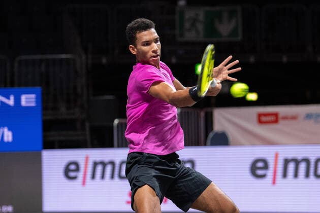 In the Felix AUGER ALIASSIME CAN , Felix AUGER ALIASSIME CAN vs Diego SCHWARTZMAN ARG , TENNIS, bett1hulks Indoor, 24 10 2020, semi final GER, TENNIS, ATP TOUR, bett1hulks Championship, Felix AUGER ALIASSIME CAN vs Diego SCHWARTZMAN ARG , semi final, 24 10 2020 COLOGNE Copyright: xEibnerxPressefotox xBenjaminxSOELZERx EP_BSO