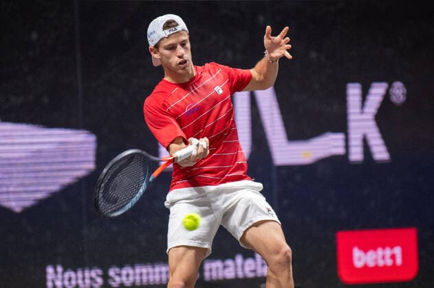 In Diego SCHWARTZMAN ARG , Felix AUGER ALIASSIME CAN vs Diego SCHWARTZMAN ARG , TENNIS, bett1hulks Indoor, 24 10 2020, Semifinal GER, TENNIS, ATP TOUR, bett1hulks Championship, Felix AUGER ALIASSIME CAN vs Diego SCHWARTZMAN ARG , Semifinal, 24 10 2020 COLOGNE Copyright: xEibnerxPressefotox xBenjaminxSOELZERx EP_BSO