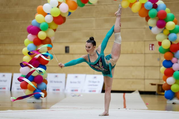 1 preliminary round of the Bundesliga 1 2 in rhythmic gymnastics 24 10 2020 Anabela Brodt Eintracht Frankfurt 1 preliminary round of the Bundesliga 1 2 in rhythmic gymnastics on 24 10 2020 in the multifunctional hall of the Hermann Neuberger Sportschule in Saarbruecken Saarland Copyright: xBEAUTIFULxSPORTS U.xFassbenderx