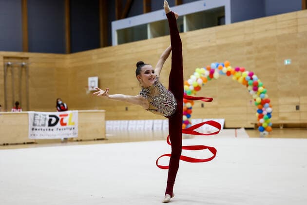 1 preliminary round of the Bundesliga 1 2 in rhythmic gymnastics 24 10 2020 Helena Ripken Berliner TSC 1 preliminary round of the Bundesliga 1 2 in rhythmic gymnastics on 24 10 2020 in the multifunctional hall of the Hermann Neuberger Sportschule in Saarbruecken Saarland Copyright: xBEAUTIFULxSPORTS U.xFassbenderx