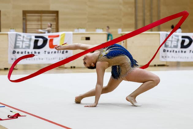 1 preliminary round of the Bundesliga 1 2 in rhythmic gymnastics 24 10 2020 Elisa Schnorr SSC Karlsruhe e V 1 preliminary round of the Bundesliga 1 2 in rhythmic gymnastics on 24 10 2020 in the multifunctional hall of the Hermann Neuberger Sportschule in Saarbruecken Saarland Copyright: xBEAUTIFULxSPORTS U.xFassbenderx