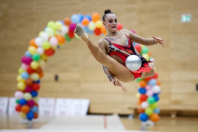 1 preliminary round of the Bundesliga 1 2 in rhythmic gymnastics 24 10 2020 Margarita Kolosov Berliner TSC 1 preliminary round of the Bundesliga 1 2 in rhythmic gymnastics on 24 10 2020 in the multifunctional hall of the Hermann Neuberger Sportschule in Saarbruecken Saarland Copyright: xBEAUTIFULxSPORTS U.xFassbenderx
