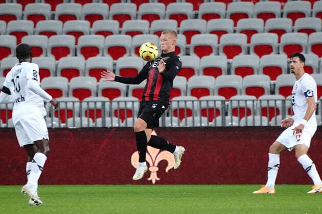 Kasper Dolberg (OGC Nice) FOOTBALL : OGC Nice vs Lille - Nice - 25 10 2020 NorbertScanella PanoramiC 