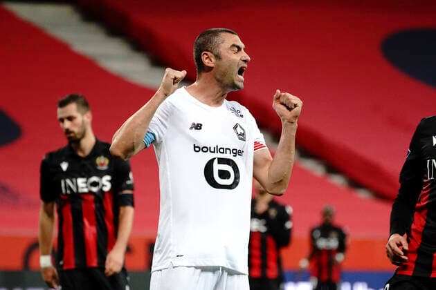 Burak Ylmaz (Lille) FOOTBALL : OGC Nice vs Lille - Nice - 25 10 2020 NorbertScanella PanoramiC 