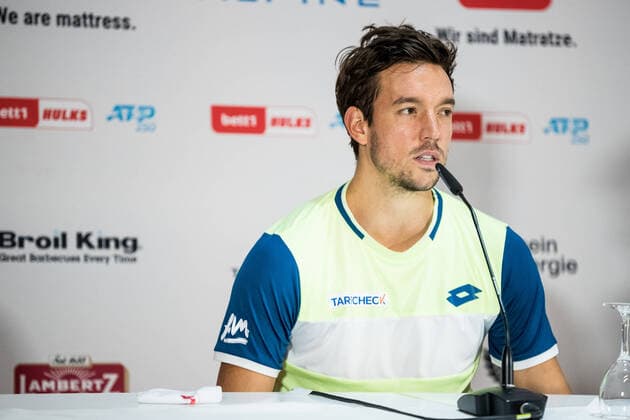 bett1HULKS Championship ATP 250 Cologne, 25 10 2020 Andreas MIES in the press conference after the match final doubles Kevin KRAWIETZ GER and Andreas MIES GER 3 vs Raven KLAASEN RSA and Ben MCLACHLAN JPN bett1HULKS Championship ATP 250 on 25 10 2020 in Cologne LANXESSarena , Germany Copyright: xBEAUTIFULxSPORTS Wunderlx
