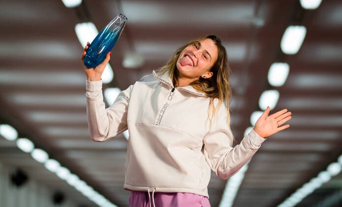October 25, 2020, Ostrava, CZECH REPUBLIC: Aryna Sabalenka of Belarus during the trophy photo shoot after winning both the singles and doubles final at the 2020 J&T Banka Ostrava Open WTA, Tennis Damen Premier tennis tournament Ostrava CZECH REPUBLIC - ZUMAa181 20201025_zaa_a181_265 Copyright: xRobxPrangex