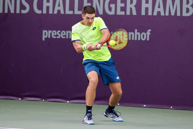 In the picture Kamil Majchrzak POL TENNIS CHALLENGER HAMBURG presented by TANNENHOF, Hamburg, Hamburger Tennisverban, 26 10 2020