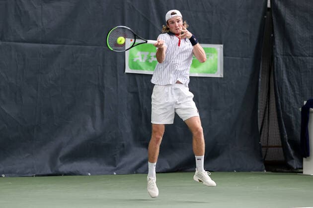 In the picture Mikael Torpegaard DEN TENNIS CHALLENGER HAMBURG presented by TANNENHOF, Hamburg, Hamburger Tennisverban, 26 10 2020