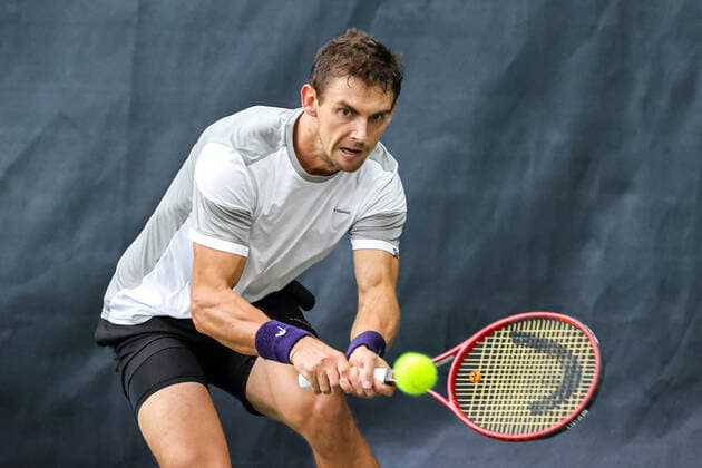 In the picture Henri Laaksonen SUI TENNIS CHALLENGER HAMBURG presented by TANNENHOF, Hamburg, Hamburger Tennisverban, 26 10 2020