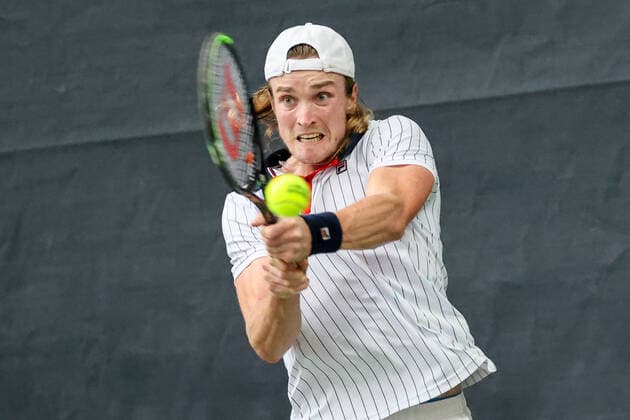 In the picture Mikael Torpegaard DEN TENNIS CHALLENGER HAMBURG presented by TANNENHOF, Hamburg, Hamburger Tennisverban, 26 10 2020