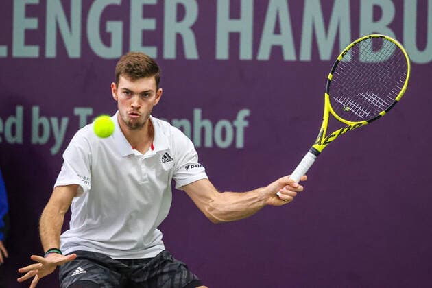 In the picture Maximilian Marterer GER WC TENNIS CHALLENGER HAMBURG presented by TANNENHOF, Hamburg, Hamburger Tennisverban, 26 10 2020,