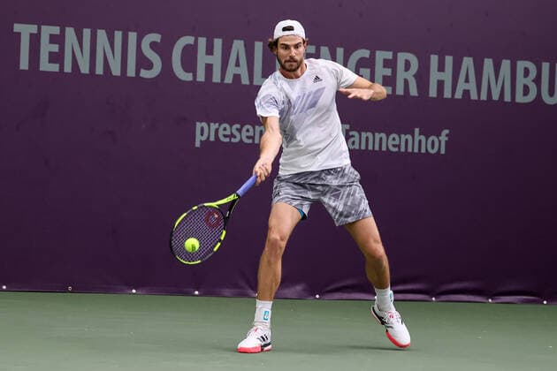 In the picture Maxime Cressy USA TENNIS CHALLENGER HAMBURG presented by TANNENHOF, Hamburg, Hamburger Tennisverban, 26 10 2020