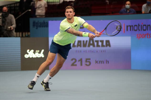 TENNIS - ATP, Tennis Herren Erste Bank Open VIENNA,AUSTRIA,26.OCT.20 - TENNIS - ATP World Tour, Erste Bank Open. Image shows Dennis Novak (AUT). GEPAxpictures xWalterxLuger