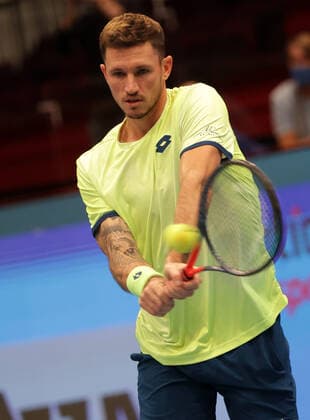 TENNIS - ATP, Tennis Herren Erste Bank Open VIENNA,AUSTRIA,26.OCT.20 - TENNIS - ATP World Tour, Erste Bank Open. Image shows Dennis Novak (AUT). GEPAxpictures xWalterxLuger