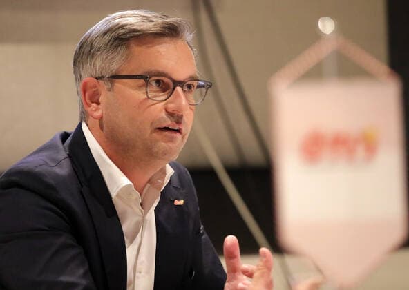 TENNIS - ATP, Tennis Herren Erste Bank Open VIENNA,AUSTRIA,26.OCT.20 - TENNIS - ATP World Tour, Erste Bank Open, press conference, PK, Pressekonferenz Image shows president Magnus Brunner (OETV). GEPAxpictures xWalterxLuger