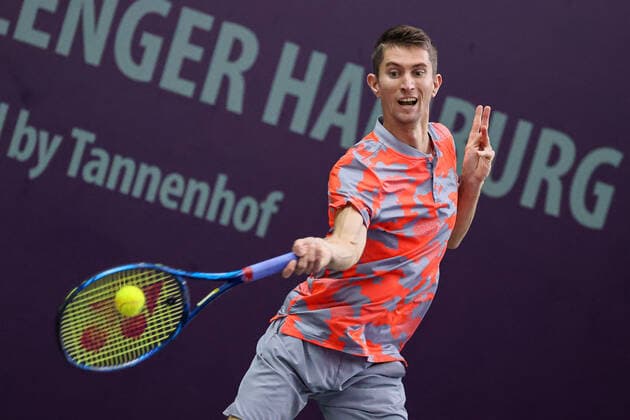 In the picture Yannick Maden GER TENNIS CHALLENGER HAMBURG presented by TANNENHOF, Hamburg, Hamburg Tennis Association, 26 10 2020,