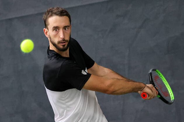In the picture Nikola Milojevic SRB TENNIS CHALLENGER HAMBURG presented by TANNENHOF, Hamburg, Hamburg Tennis Association, 26 10 2020,