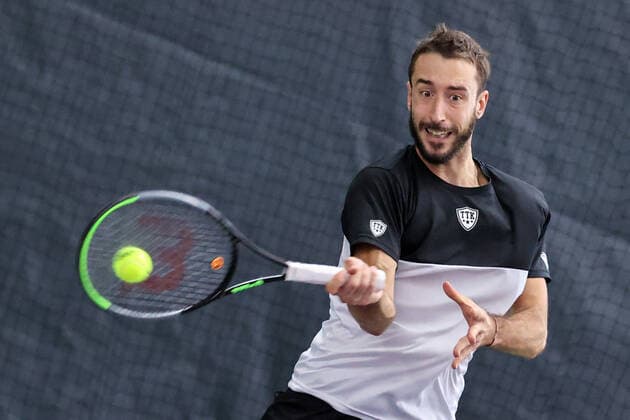 In the picture Nikola Milojevic SRB TENNIS CHALLENGER HAMBURG presented by TANNENHOF, Hamburg, Hamburg Tennis Association, 26 10 2020,
