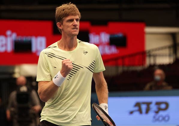 TENNIS - ATP, Tennis Herren Erste Bank Open VIENNA,AUSTRIA,26.OCT.20 - TENNIS - ATP World Tour, Erste Bank Open. Image shows the rejoicing of Kevin Anderson (RSA). GEPAxpictures xWalterxLuger