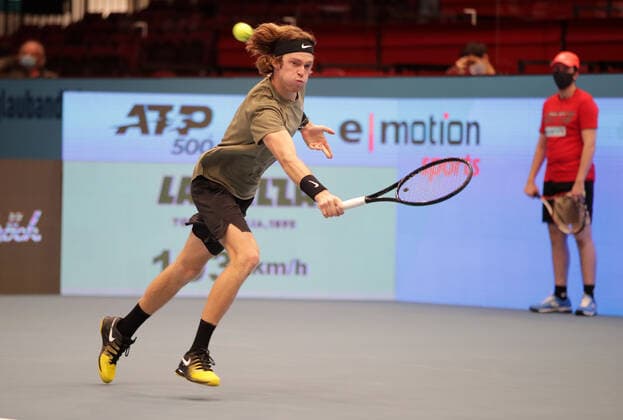 TENNIS - ATP, Tennis Herren Erste Bank Open VIENNA,AUSTRIA,26.OCT.20 - TENNIS - ATP World Tour, Erste Bank Open. Image shows Andrey Rublev (RUS). GEPAxpictures xWalterxLuger