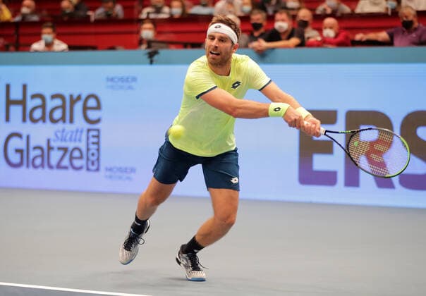 TENNIS - ATP, Tennis Herren Erste Bank Open VIENNA,AUSTRIA,26.OCT.20 - TENNIS - ATP World Tour, Erste Bank Open. Image shows Norbert Gombos (SVK). GEPAxpictures xWalterxLuger