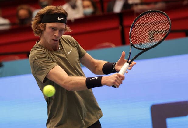 TENNIS - ATP, Tennis Herren Erste Bank Open VIENNA,AUSTRIA,26.OCT.20 - TENNIS - ATP World Tour, Erste Bank Open. Image shows Andrey Rublev (RUS). GEPAxpictures xWalterxLuger