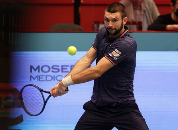 TENNIS - ATP, Tennis Herren Erste Bank Open VIENNA,AUSTRIA,26.OCT.20 - TENNIS - ATP World Tour, Erste Bank Open. Image shows Jurij Rodionov (AUT). GEPAxpictures xWalterxLuger