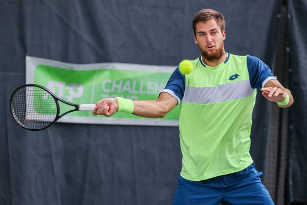 In the picture Borna GOJO CRO TENNIS CHALLENGER HAMBURG presented by TANNENHOF, Hamburg, Hamburg Tennis Association, 27 10 2020,