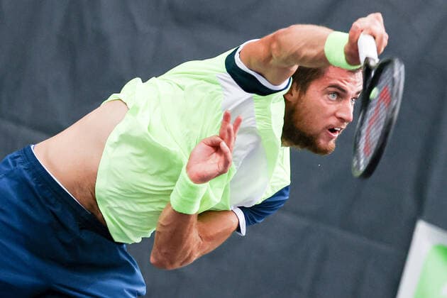 In the picture Borna GOJO CRO TENNIS CHALLENGER HAMBURG presented by TANNENHOF, Hamburg, Hamburg Tennis Association, 27 10 2020,