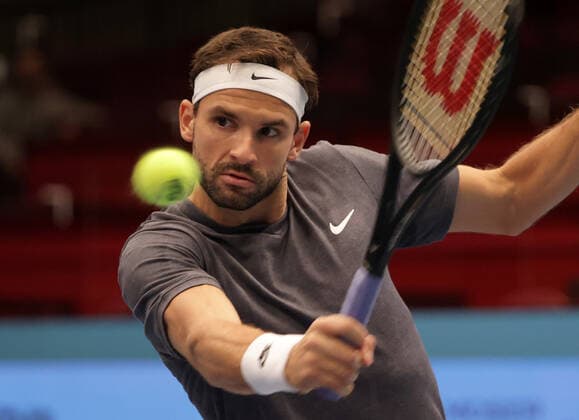 TENNIS - ATP, Tennis Herren Erste Bank Open VIENNA,AUSTRIA,27.OCT.20 - TENNIS - ATP World Tour, Erste Bank Open. Image shows Grigor Dimitrov (BUL). GEPAxpictures xWalterxLuger