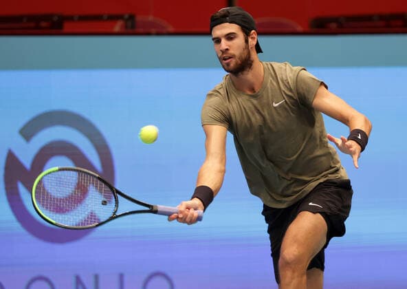 TENNIS - ATP, Tennis Herren Erste Bank Open VIENNA,AUSTRIA,27.OCT.20 - TENNIS - ATP World Tour, Erste Bank Open. Image shows Karen Khachanov (RUS). GEPAxpictures xWalterxLuger