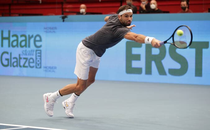 TENNIS - ATP, Tennis Herren Erste Bank Open VIENNA,AUSTRIA,27.OCT.20 - TENNIS - ATP World Tour, Erste Bank Open. Image shows Grigor Dimitrov (BUL). GEPAxpictures xWalterxLuger
