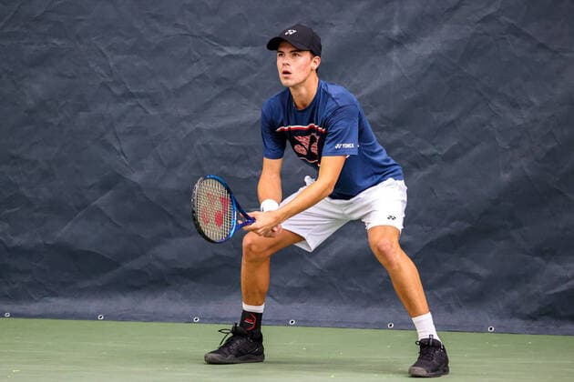 In the picture Daniel Altmaier GER WC during training TENNIS CHALLENGER HAMBURG presented by TANNENHOF, Hamburg, Hamburg Tennis Association, 27 10 2020,