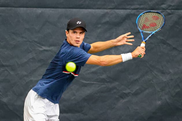 In the picture Daniel Altmaier GER WC during training TENNIS CHALLENGER HAMBURG presented by TANNENHOF, Hamburg, Hamburg Tennis Association, 27 10 2020,