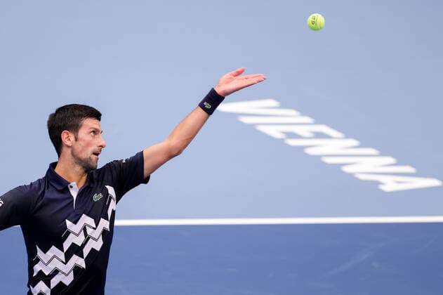 TENNIS - ATP, Tennis Herren Erste Bank Open VIENNA,AUSTRIA,27.OCT.20 - TENNIS - ATP World Tour, Erste Bank Open. Image shows Novak Djokovic (SRB). GEPAxpictures xChristianxWalgram