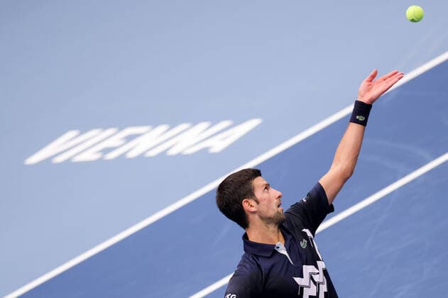 TENNIS - ATP, Tennis Herren Erste Bank Open VIENNA,AUSTRIA,27.OCT.20 - TENNIS - ATP World Tour, Erste Bank Open. Image shows Novak Djokovic (SRB). GEPAxpictures xChristianxWalgram
