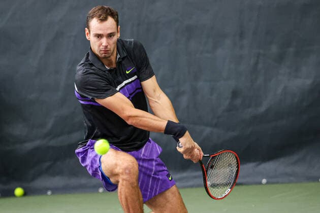 In the picture Roman SAFIULLIN RUS TENNIS CHALLENGER HAMBURG presented by TANNENHOF, Hamburg, Hamburg Tennis Association, 27 10 2020,