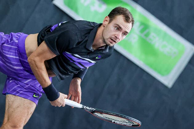 In the picture Roman SAFIULLIN RUS TENNIS CHALLENGER HAMBURG presented by TANNENHOF, Hamburg, Hamburg Tennis Association, 27 10 2020,