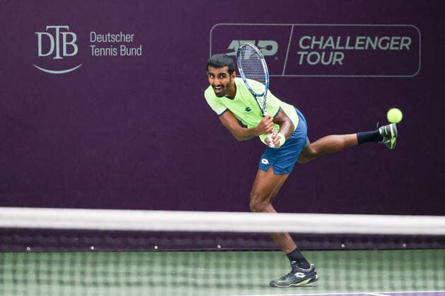 In the picture Prajnesh Gunneswaran IND TENNIS CHALLENGER HAMBURG presented by TANNENHOF, Hamburg, Hamburg Tennis Association, 27 10 2020,