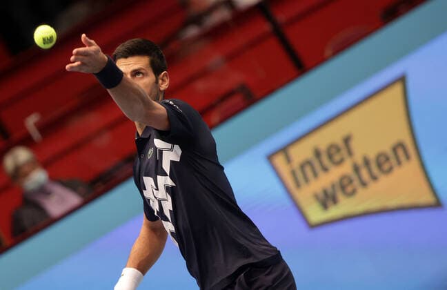 TENNIS - ATP, Tennis Herren Erste Bank Open VIENNA,AUSTRIA,27.OCT.20 - TENNIS - ATP World Tour, Erste Bank Open. Image shows Novak Djokovic (SRB). GEPAxpictures xWalterxLuger