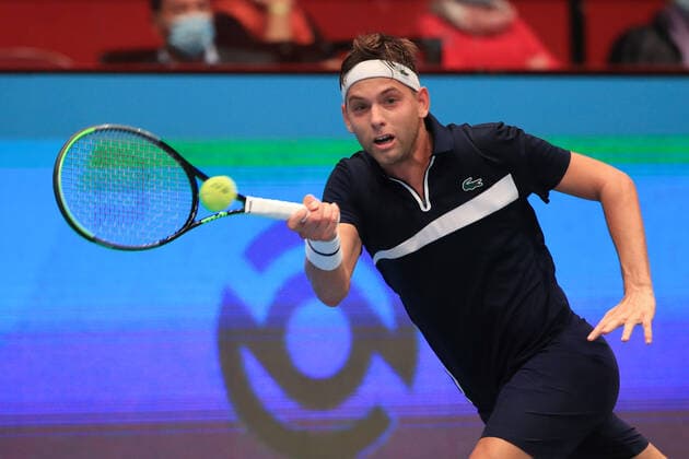 Filip Krajinovic Tennis FIRST BENCH OPEN 2020 ATP 500 Stadthalle Vienna Austria 27 October 2020 Â Copyright: xJuergenxHasenkopfx