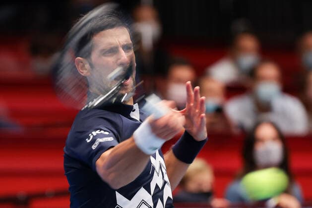 TENNIS - ATP, Tennis Herren Erste Bank Open VIENNA,AUSTRIA,27.OCT.20 - TENNIS - ATP World Tour, Erste Bank Open. Image shows Novak Djokovic (SRB). GEPAxpictures xChristianxWalgram