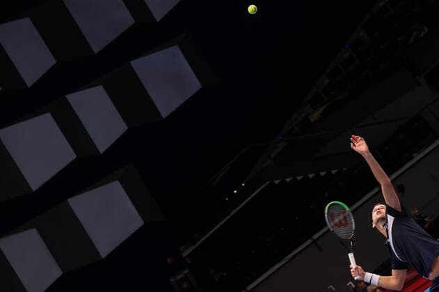 TENNIS - ATP, Tennis Herren Erste Bank Open VIENNA,AUSTRIA,27.OCT.20 - TENNIS - ATP World Tour, Erste Bank Open. Image shows Filip Krajinovic (SRB). GEPAxpictures xChristianxWalgram