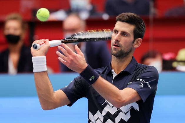 TENNIS - ATP, Tennis Herren Erste Bank Open VIENNA,AUSTRIA,27.OCT.20 - TENNIS - ATP World Tour, Erste Bank Open. Image shows Novak Djokovic (SRB). GEPAxpictures xChristianxWalgram