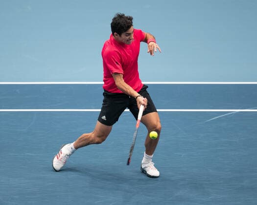 Christian Garin, from above Tennis ERSTE BANK OPEN 2020 ATP 500 Stadthalle Vienna Austria 27 October 2020 Â Copyright: xJuergenxHasenkopfx