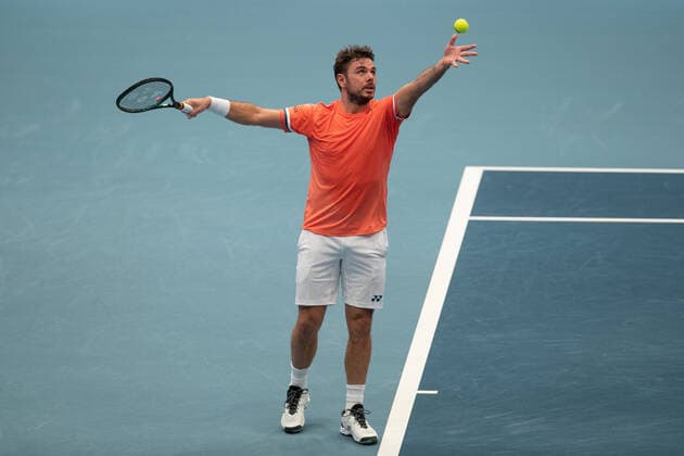 Stan Wawrinka SUI Tennis FIRST BENCH OPEN 2020 ATP 500 Stadthalle Vienna Austria 27 October 2020 Â Copyright: xJuergenxHasenkopfx