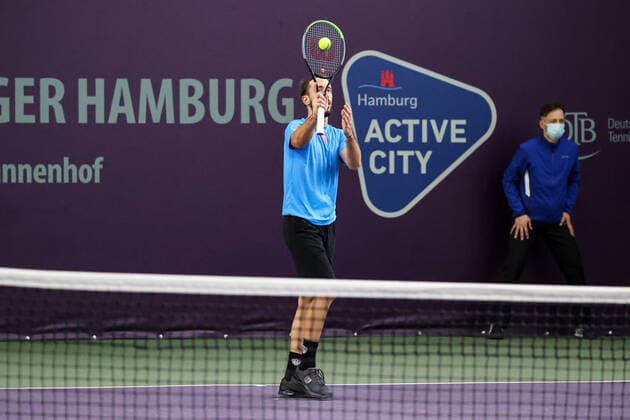 In the picture Nikola Milojevic SRB TENNIS CHALLENGER HAMBURG presented by TANNENHOF, Hamburg, DTB Base Hamburg, 28 10 2020,