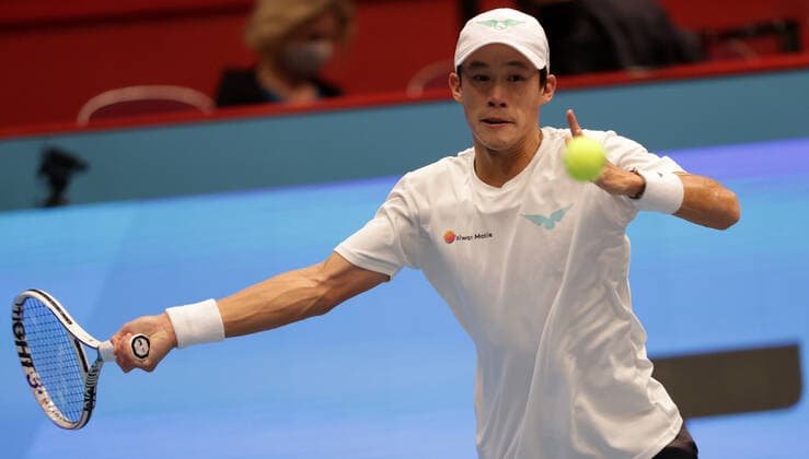 TENNIS - ATP, Tennis Herren Erste Bank Open VIENNA,AUSTRIA,28.OCT.20 - TENNIS - ATP World Tour, Erste Bank Open. Image shows Jason Jung (TPE). GEPAxpictures xWalterxLuger